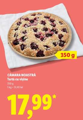 CĂMARA NOASTRĂ Tartă cu vișine
