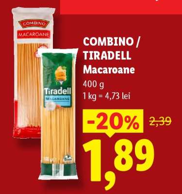 COMBINO / TIRADELL Macaroane