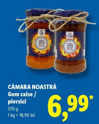 CĂMARA NOASTRĂ Gem caise / piersici