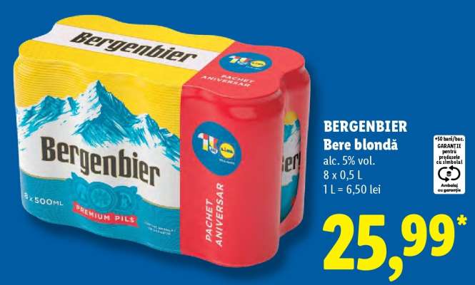 BERGENBIER Bere blondă