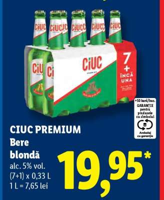 CIUC PREMIUM Bere blondă