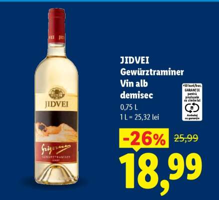 JIDVEI Gewürztraminer Vin alb demisec