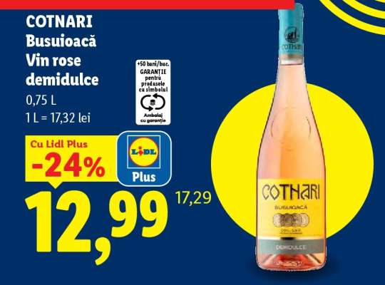 COTNARI Busuoacă Vin rose demidulce