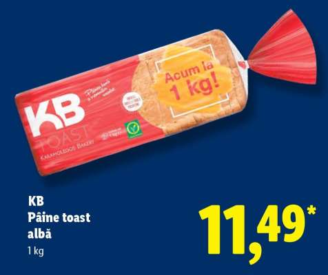 KB Pâine toast albă