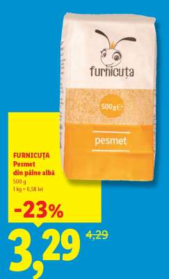 FURNICUȚA Pesmet din pâine albă