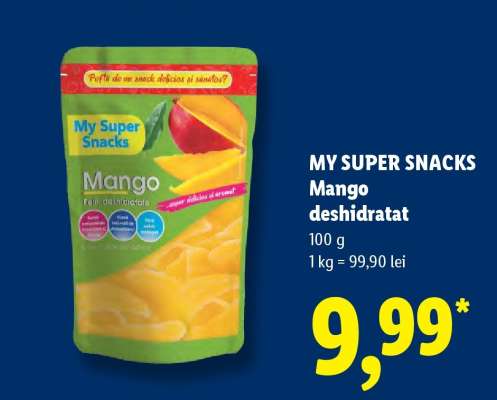 My Super Snacks Mango deshidratat