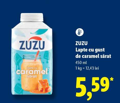 ZUZU Lapte cu gust de caramel sărat
