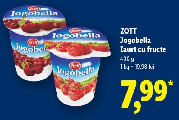 Zott Jogobella Iaurt cu fructe
