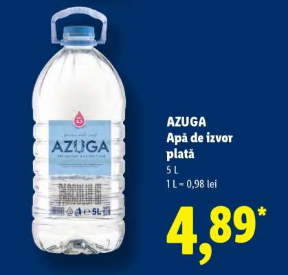 AZUGA Apă de izvor plată