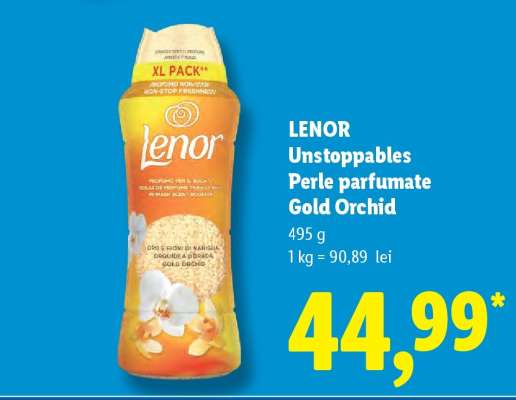 LENOR UNSTOPPABLES Perle parfumate Gold Orchid