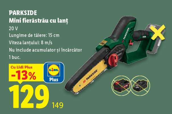 PARKSIDE Mini fierăstrău cu lanț