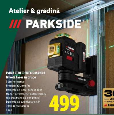 PARKSIDE PERFORMANCE Nivelă laser în cruce
