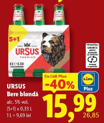 URSUS Bere blondă