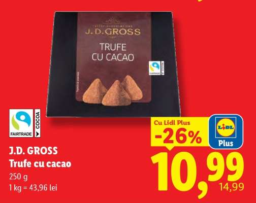 J.D. GROSS Trufe cu cacao