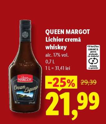 QUEEN MARGOT Lichior cremă whiskey
