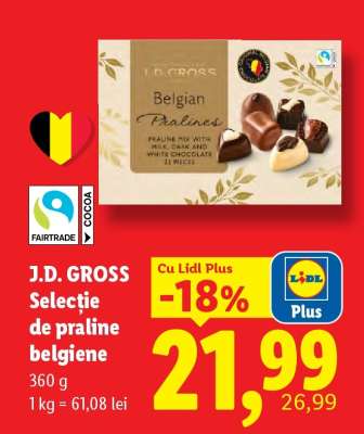 J.D. GROSS Selecție de praline belgiene