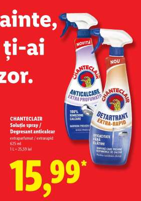 CHANTECLAIR Soluție spray / Degresant anticalcar