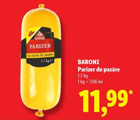 BARONI Parizer de pasăre