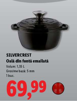 SILVERCREST Oală din fontă emailată