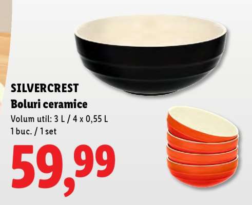 SILVERCREST Boluri ceramice