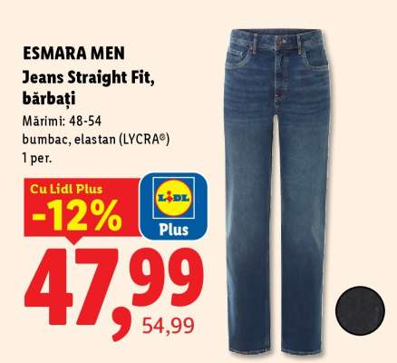 ESMARA MEN Jeans Straight Fit, bărbați