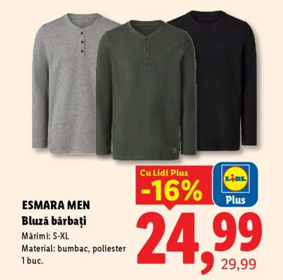 ESMARA MEN Bluză bărbați