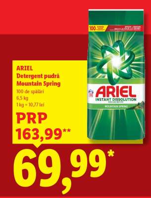 ARIEL DETERGENT PUDRĂ MOUNTAIN SPRING