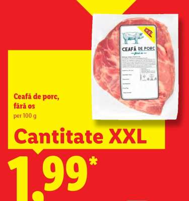 Ceafă de porc fără os
