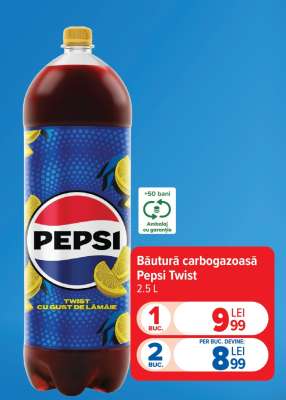 Băutură carbogazoasă Pepsi twist