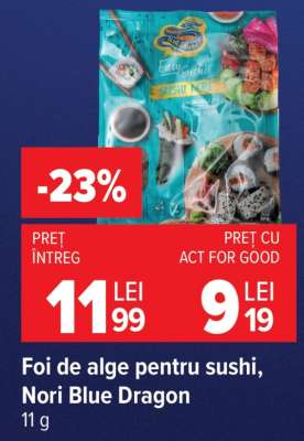 Foi de alge pentru sushi nori Blue Dragon