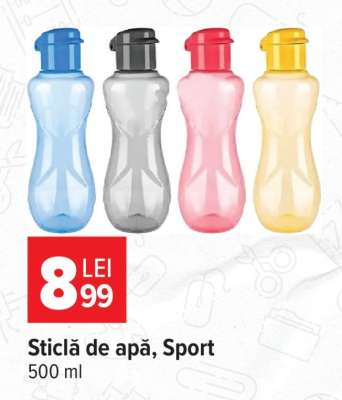Sticlă de apă, Sport