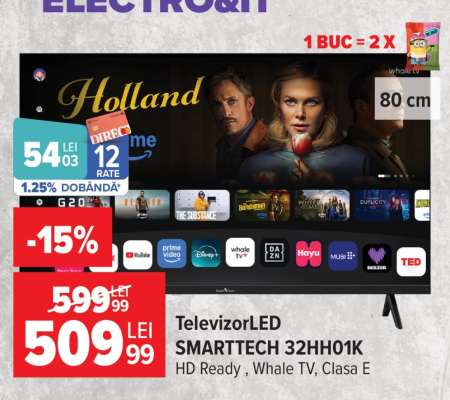 Televizor LED SmartTech 32HH01K