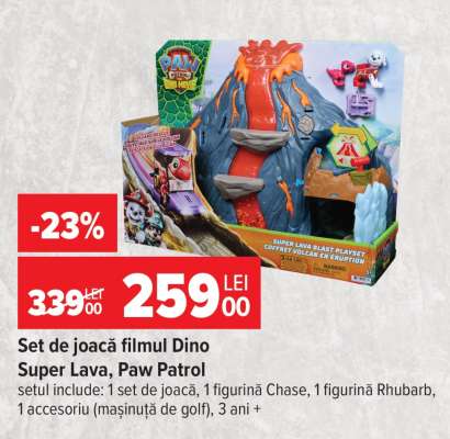 Set de joacă filmul Dino Super Lava, Paw Patrol