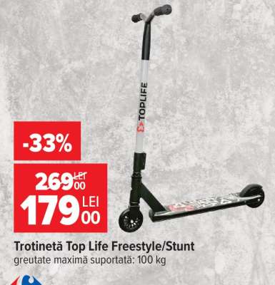 Trotinetă Top Life Freestyle/Stunt