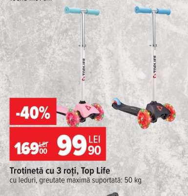 Trotinetă cu 3 roți, Top Life