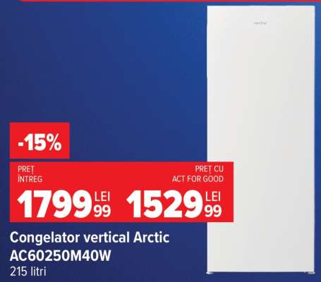 Congelator vertical Arctic AC60250M40W