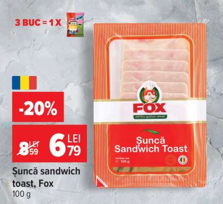 Șuncă sandwich toast, Fox