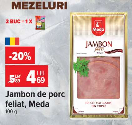 Jambon de porc feliat, Meda