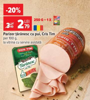 Parizer țărănesc cu pui Cris-Tim