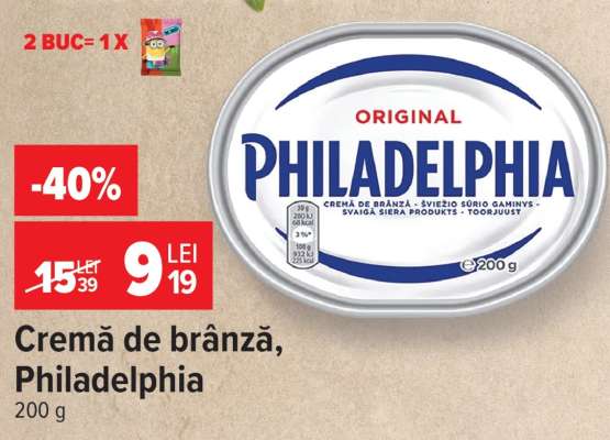 Cremă de brânză Philadelphia