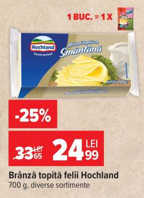 Brânză topită felii Hochland