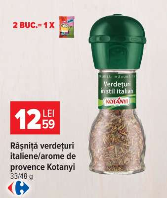 Râșniță verdețuri italiene/arome de provence Kotanyi
