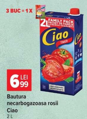Bautura necarbogazoasa rosii Ciao