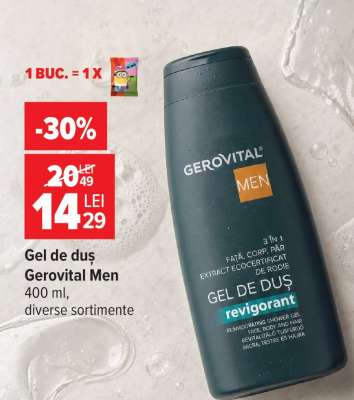 Gel de duș Gerovital Men