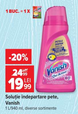 Soluție îndepărtare pete Vanish
