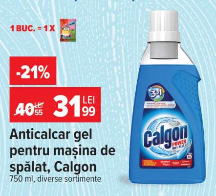 Anticalcar gel pentru mașină de spălat Calgon