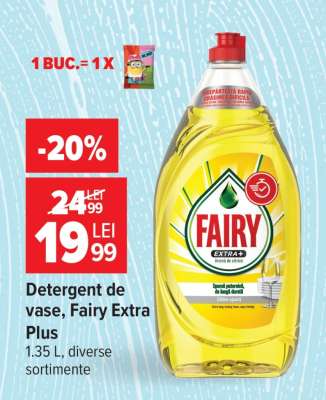 Detergent de vase, Fairy Extra Plus