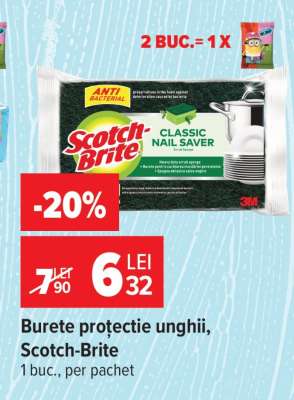 Burete protecție unghii, Scotch-Brite