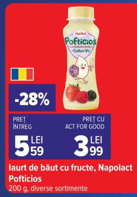 Iaurt de băut cu fructe, Napolact Pofticios