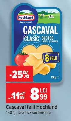 Cașcaval felii HOCHLAND